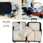 Packing Cubes, 8 Pcs Travel Packing Organizers for Suitcases, Large Capacity Travel Luggage Organizers Set includes 8 Storage