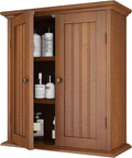 ChooChoo Bathroom Wall Cabinet, Over The Toilet Space Saver Storage Cabinet, Medicine Cabinet with 2 Door and Adjustable Shel