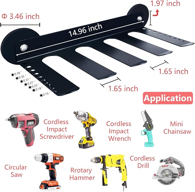 MUTUACTOR Power Tool Organizers and Storage Drill Tools Holder Magnetic Mount,Heavy Duty Magnetic Tool Holder,Utility Storage