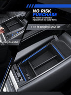 for BMW X5/X6/X7 Center Console Organizer 2020 2021 2022 2023 2024 2025 2026 BMW X5/X6/X7 Accessories Armrest Tray Middle Storage Box Insert Container Durable ABS Plastic