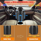 Car Cup Holder Expander, Adjustable 2-in-1 Vehicle Drink Holder Organizer with Non-Slip Base, Universal Fit for Cars, SUVs, T