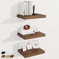 Fun Memories 12 Inch Deep Floating Shelves, 16 x 12 Wooden Wall Shelves, Extra Deeper & Thicker Rustic Wall Mounted Storage S