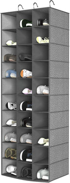 coastal rose Hanging Shoe Organizer for Closet, 30 Sections Hanging Closet Organizers and Storage Shelves Space Saving Shoe R