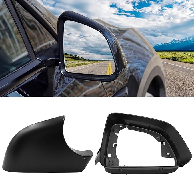 Jaronx Compatible with Tesla Model Y Mirror Bottom Cover & Housing Frame 2020-2025, Right Passenger Side Rearview Mirror Cover Bracket Lower Base & Frame Housing Replacement for Tesla Model Y