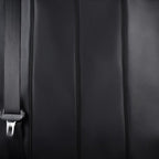 Flying Banner car seat Covers Protects Water Proof Faux Leather Carbon Fiber Front and Rear Bench (Black Black, Full Set - 9P