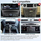 EEEKit 2 in 1 CD Slot Tablet Car Mount, Universal 360° Rotation CD Player Car Phone Holder for 4-11in Devices, Black