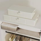 Under Bed Storage Bins, Closet Containers Organizers, Foldable Basket with Zippered, for Blankets, Clothes, Comforters, 4 Pac