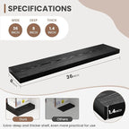 36 Inch Floating Shelves, 8 Inch Deep Floating Shelves for Wall, Hanging Shelf with Invisible Brackets, Deep Shelves for Bath