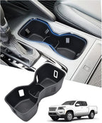 Cup Holder Inserts for 2022-2025 2026 Nissan Frontier Accessories, Non-Slip TPE Center Console Cup Holder Protector to Prevent Spills & Scratches for Frontier Interior Accessories
