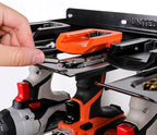 UNITEDPOWER Electric Drill Storage Rack, Holds 4 Drills, Wall Mounted Power Tool Organizer for Battery Powered Hand Tools, Wo