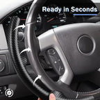 Steering Wheel Cover for Chevy Silverado 1500 GMC Sierra 1500 2007-2013/2500 3500 Chevrolet Tahoe Suburban Yukon (Yukon XL) 2007-2014/ Traverse 2009-2017/ GMC Sierra 2500HD 3500HD 2008-2014