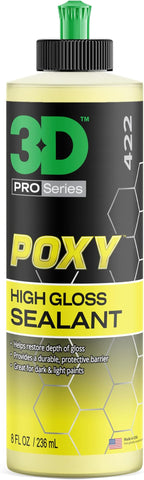 3D POXY Montan Wax Sealant – Long Lasting Hybrid Car Wax for High Gloss Finish & Paint Protection | Non-Staining Formula | Easy to Apply | Made in USA |8 oz