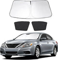 3PCS Car Window Shades Front Windshield Sun Shade Foldable Window Shade Custom Fit for 2013-2018 Nissan Altima Sedan Accessories Car Shades for Front Windows Anti-UV Rays Block Heat