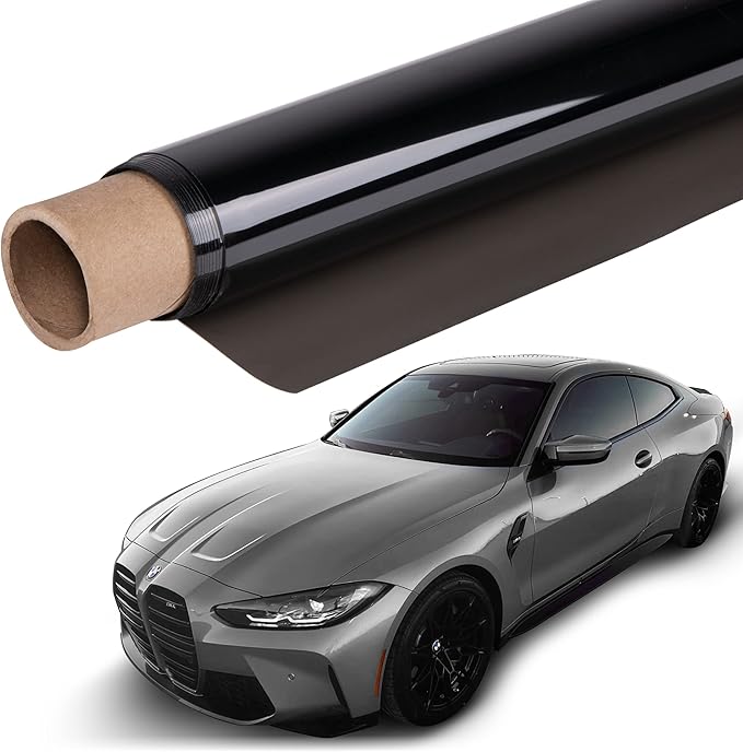 TRUE LINE Automotive 2ply Window Tint Film - Nano Carbon Car Tint Roll, 99% UV Resistant, Blackout Sun Shade Roll (35% 38'' Wide 10' Long)