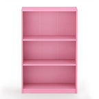 Furinno JAYA Book Shelf, 3-Tier Bookshelf, Bookcase with Adjustable Shelves, 9.5 x 24.5 x 40.3, for Organization and Storage,