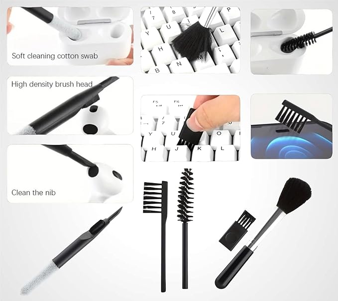ImmacuKit 18-in-1 Electronic Device Cleaning Kit with Magic Cleaner Gel -Use On Phone, Earbuds, Laptop, Keyboard, Smart Watch