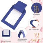 Amylove Bulk Luggage Tags Wedding Favors Adventure Begins Luggage Tags for Guests Travel Tag for Suitcase Bridal Gift 24 Pack