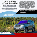 RockRose Azure Horizon Chameleon Window Tint for Cars, Color Window Tint Film; Heat Rejection & UV Block for Privacy and Sun Protection, 85% VLT (Deep Blue, 24 in x 10FT)