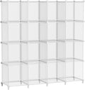 AWTATOS Cube Storage Organizer, 16 Cube Closet Organizers and Storage Shelves, DIY Stackable Bookshelf for Bedroom, Home, Tra