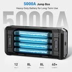 AVAPOW TJ18 5000A Battery Jump Starter Portable with 4 HD Display PD 18W Fast Charging12V Jump Box Car Battery Jump Starter