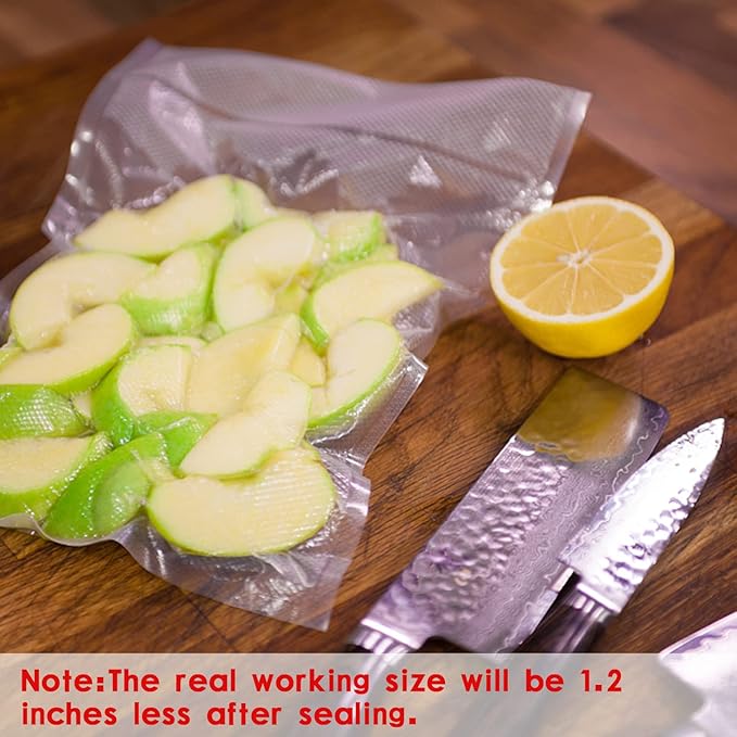 Vacuum Sealer Bags, Food Vacuum Sealer Bag, 100Pcs 4.7" x 6.7" Smell Proof Bags, Heavy Duty, Puncture Prevention, Boilsafe, F