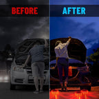 GP908 8 Pack LED Road Flares Emergency Roadside Lights Safety Flashing Warning Beacon Disc Warning Flare Kit with Hook Magnet