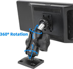 Dashboard Mount for CarPlay Screen - Dual 360° Rotation, Adjustable Angles, Compatible with in-Car Monitors CarPlay Mount
