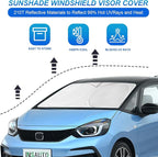 INSAUTO for RAV4 Car Windshield Cover, Windshield Sun Shades Foldable Sunshade for Toyota RAV4 2013-2023 SUV Crossover Front Window Custom Fit Sun Visor Heatshield Protector Car Accessories