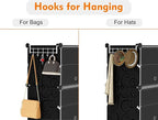 HOMIDEC Shoe Rack, 4 Tier Shoe Storage Cabinet 16 Pair Plastic Shoe Shelves Organizer for Closet Hallway Bedroom Entryway Bla