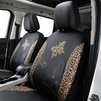 Flying Banner Butterfly car seat Covers ful Set Fashion Universal Lady Woman Female Rear Bench Split Colorized (Full Set - Fa