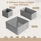 Criusia Drawer Organizer Clothes, 24 Pack Dresser Organizer for Baby Clothes, Underwear, Sock- Foldable Closet Organization a