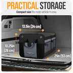 FORTEM Trunk Organizer For SUV Car Organizer and Storage, Multi-Compartment Storage Bag Car Accessories for Women Men, Perfect