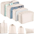 Packing Cubes for Travel - 8 Set Luggage Organizer Bags for Family, Mesh Breathable Travel Packing Cubes for Suitcases Durabl