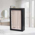 Lolalet Necklace Organizer Box, Jewelry Storage Box with Clear Window for Necklaces Bracelets, Tangle-Free Necklace Display C