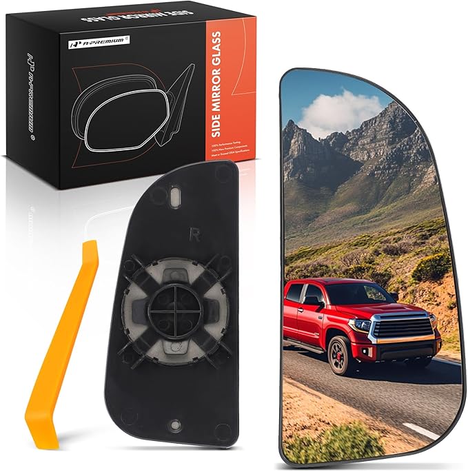 A-Premium 68067730AA Ram Right Passenger Side Lower Mirror Glass - Compatible with 2009-2024 Dodge Ram 1500 2500 3500 - Towing Mirror, Right Pass Convex Lower Mirror Glass with Bracket