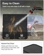 KIWI MASTER Floor Mats & Cargo Mat for 2016-2022 Honda Pilot, OEM Replacement 08P17-TG7-300 08U45-TG7-100, All Weather Car Mats, Custom Fit TPE Floor Liners, Front & Rear & Trunk Mat Set, Black