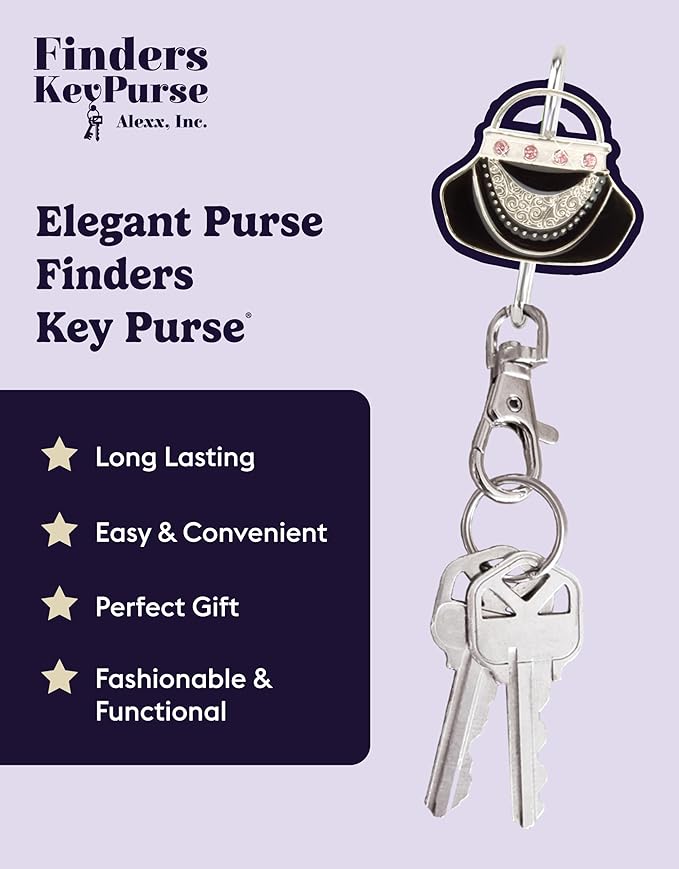 Women’s Bag Charm Key Finder, Car Keychain Hook, Cute Purse Organizer & Tote Bag Accessories, Gifts for Mom - Slim Pickings