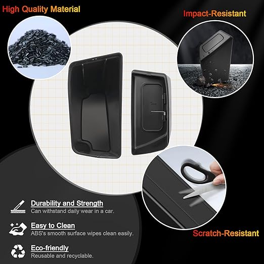 for Corolla Cross Trash Can for 2022-2025 Toyota Corolla Cross Small Car Trash Bin for Side Front Left Door Mini Trash Garbage Bin w/Lid for Toyota Accessories (Corolla Cross Left Side)