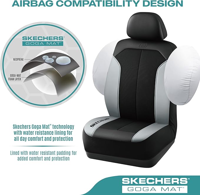 Skechers Car Seat Covers,GOGA Mat Oxford Cloth Seat Covers,Waterproof Car Seat Covers Full Sets,Automotive Universal Fit Seat
