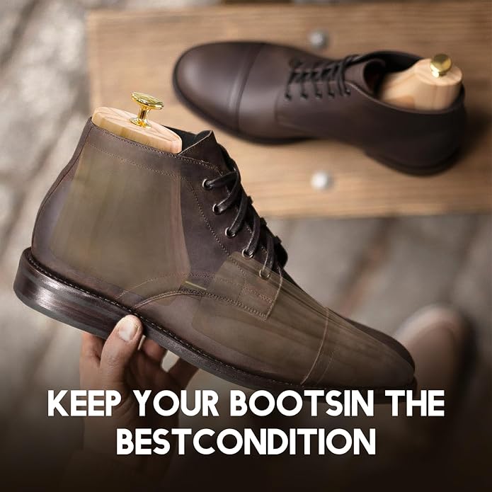 JJDPARTS Wooden Boot Tree, Shoe Tree for Boots, Shoe Stretcher & Shaper for for Men Women