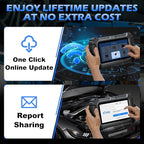 OBD2 Scanner Diagnostic Tool XTOOL D6: All System Scanner for Car with Free Updates, 15 Resets, Throttle Body Relearn, ABS