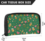 Car Tissue Holder Car Visor Organizer Tissue Box Holder for Car Sun Visor Organizer with Car Vehicle Accessories Essentials Interior for Women Men Green Clover Mug Fruit St.Patrick