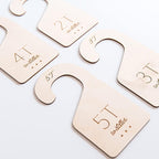 Loft Toddler Closet Dividers Durable Birch Kids Closet Organizer Timeless Etched Design for 2T-5T (Set of 4)
