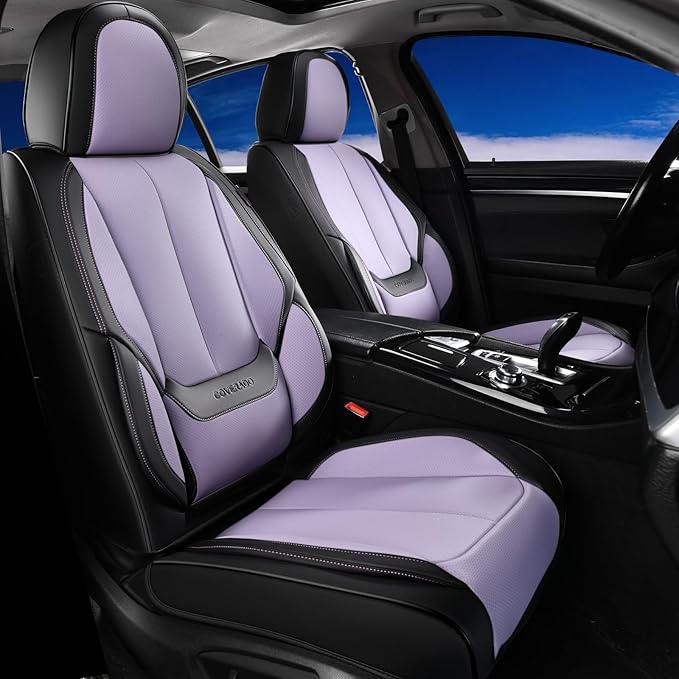 Coverado Seat Covers, Car Seat Covers Front Seats, Car Seat Cover, Car Seat Protector Waterproof, Car Seat Cushion Nappa Leat
