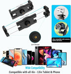 Car Sun Visor Tablet Mount, Truck Visor Tablet Holder Clip [Upgrade Clip Never Fall] Multifunctional Vehicle Phone Clamp with 1/4" Screw, for iPad, Galaxy Tabs, Fire, iPhone, 4-12.9"
