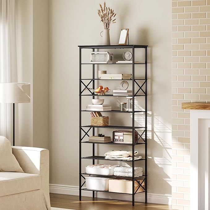 YATINEY 10 Tier Shoe Rack, Large Capacity Shoe Storage Organizer Holds 40 Pairs, Sturdy and Stable, for Entryway, Hallway, Cl
