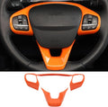 TOYCIDFG Steering Wheel Cover Trim Compatible with Ford Maverick 2022-2025 Car Interior Decoration Accessories (Orange)