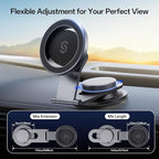 SYNCWIRE Fits MagSafe Car Mount for Universal Dashboard,Tesla Screen, Magnetic Phone Holder for Car, Foldable Aluminum Alloy Arm,Super Stable Car Mount for iPhone 17 Pro Max 16 15 14 13 12&All Phones