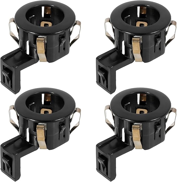 X AUTOHAUX 4pcs 89348-33060 Car Rear Bumper PDC Parking Sensor Retainer Holder for Toyota Sienna Sequoia for Lexus GX460 Black