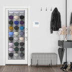 Unjumbly Baseball Hat Rack, 27 Pocket Over-The-Door Hat Organizer with Clear Deep Pockets to Display Baseball Caps Collection